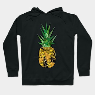 Doodled Polygonal Pineapple Hoodie